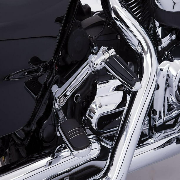 Black Adjustable Passenger Comfort Peg Mounts for Harley Davidson Ciro 